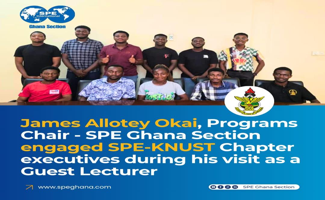 James A. Okai with chapter executives